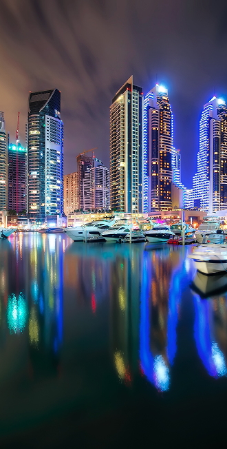Dubai Marina Night
